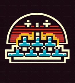 Retro Arcade Space Invaders